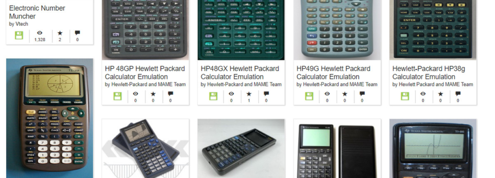 Check out these emulated calculators at the Internet Archive